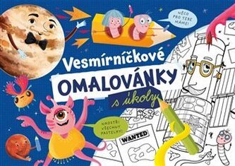 Vesmírníčkové omalovánky s úkoly
